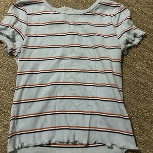 American Eagle Outfitters Multicolor Striped Tee